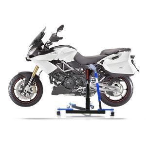 Chariot de Déplacement compatible avec Aprilia Caponord 1200 13-16 bleu - Idéal pour Garage, 300 kg