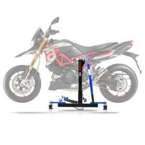 Lève moto centrale compatible avec Aprilia Dorsoduro 900 17-20 bleu ConStands Power-Evo