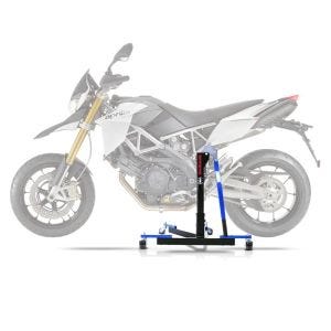 Lève moto centrale compatible avec Aprilia Dorsoduro 1200 11-16 bleu ConStands Power-Evo