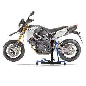 Chariot de Déplacement compatible avec Aprilia Dorsoduro 1200 11-16 bleu - Idéal pour Garage, 300 kg