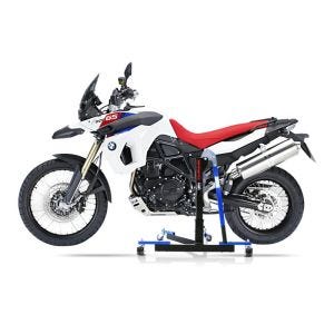 Chariot de Déplacement compatible avec BMW F 800 GS / Adventure 08-18 bleu - Idéal pour Garage, 300 kg