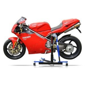 Chariot de Déplacement compatible avec Ducati 916 94-98 bleu - Idéal pour Garage, 300 kg