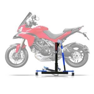 Lève moto centrale compatible avec Ducati Multistrada 1200 10-14 bleu ConStands Power-Evo