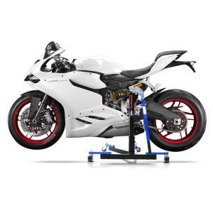 Chariot de Déplacement compatible avec Ducati 899 Panigale 14-15 bleu - Idéal pour Garage, 300 kg