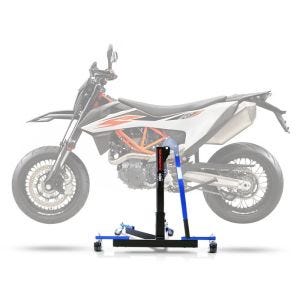 Lève moto centrale compatible avec KTM 690 SMC / R 19-24 bleu ConStands Power-Evo