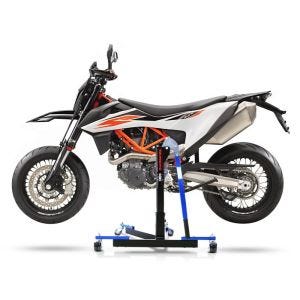 Chariot de Déplacement compatible avec KTM 690 SMC / R 19-24 bleu - Idéal pour Garage, 300 kg