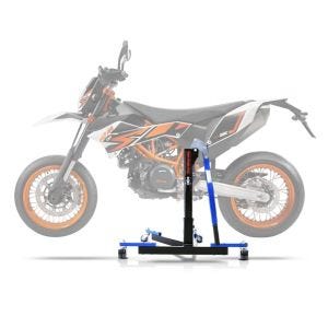 Lève moto centrale compatible avec KTM 690 SMC / R 08-16 bleu ConStands Power-Evo