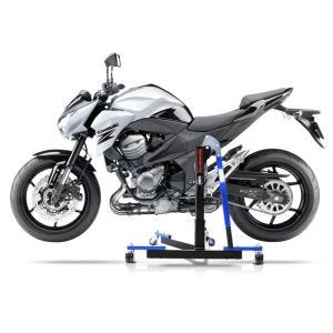 Chariot de Déplacement compatible avec Kawasaki Z 800 / e 13-16 bleu - Idéal pour Garage, 300 kg