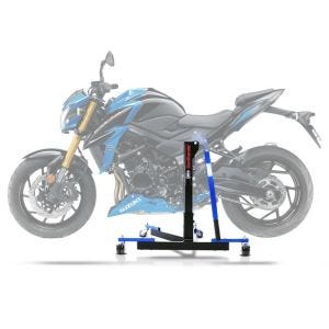 Lève moto centrale compatible avec Suzuki GSX-S 750 17-21 bleu ConStands Power-Evo