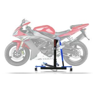 Lève moto centrale compatible avec Yamaha YZF-R1 98-03 bleu ConStands Power-Evo