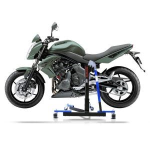 Chariot de Déplacement compatible avec Kawasaki ER-6n 06-11 bleu - Idéal pour Garage, 300 kg