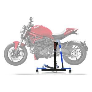 Lève moto centrale compatible avec Ducati Monster 1200 / S 14-20 bleu ConStands Power-Evo