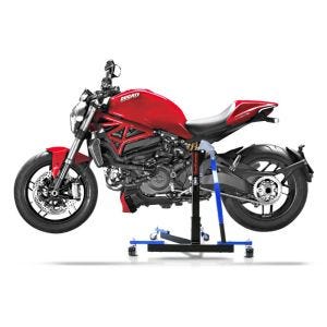 Chariot de Déplacement compatible avec Ducati Monster 1200 / S 14-20 bleu - Idéal pour Garage, 300 kg