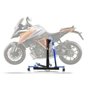Lève moto centrale compatible avec KTM 1290 Super Duke GT 16-20 bleu ConStands Power-Evo