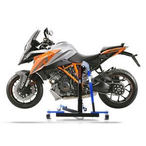 Chariot de Déplacement compatible avec KTM 1290 Super Duke GT 16-20 bleu - Idéal pour Garage, 300 kg