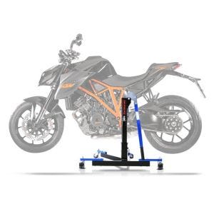 Lève moto centrale compatible avec KTM 1290 Super Duke / R 14-16 bleu ConStands Power-Evo