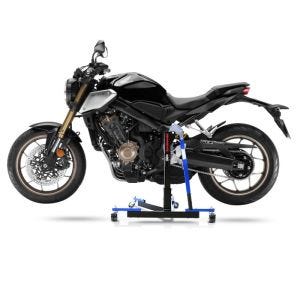 Chariot de Déplacement compatible avec Honda CB 650 R 19-25 bleu - Idéal pour Garage, 300 kg