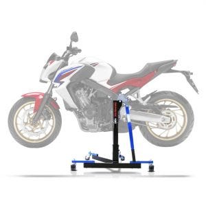 Lève moto centrale compatible avec Honda CB 650 F 14-18 bleu ConStands Power-Evo