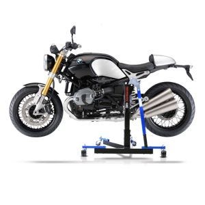 Chariot de Déplacement compatible avec BMW R NineT Pure 17-23 bleu - Idéal pour Garage, 300 kg