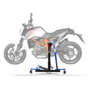Lève moto centrale compatible avec KTM 690 Duke 08-19 bleu ConStands Power-Evo