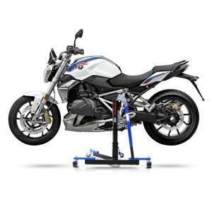 Chariot de Déplacement compatible avec BMW R 1250 R 19-25 bleu - Idéal pour Garage, 300 kg