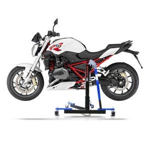 Chariot de Déplacement compatible avec BMW R 1200 R 15-18 bleu - Idéal pour Garage, 300 kg