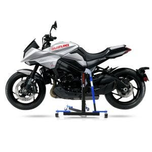 Chariot de Déplacement compatible avec Suzuki GSX-S 1000 S Katana 19-25 bleu - Idéal pour Garage, 300 kg