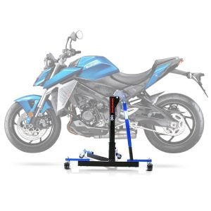 Lève moto centrale compatible avec Suzuki GSX-S 950 22-25 bleu ConStands Power-Evo