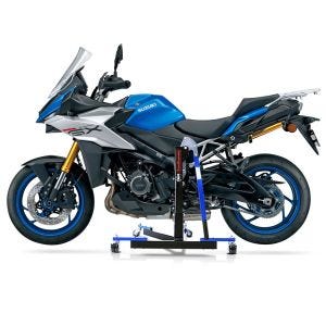 Chariot de Déplacement compatible avec Suzuki GSX-S 1000 GX 24-25 bleu - Idéal pour Garage, 300 kg
