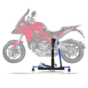 Lève moto centrale compatible avec Ducati Multistrada 1200 15-17 bleu ConStands Power-Evo