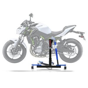 Lève moto centrale compatible avec Kawasaki Z 650 17-25 bleu ConStands Power-Evo