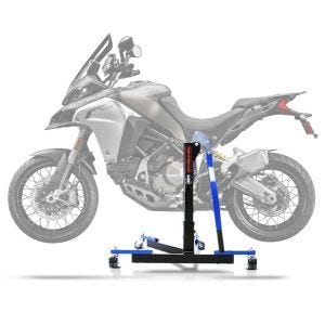 Lève moto centrale compatible avec Ducati Multistrada 1200 Enduro 16-20 bleu ConStands Power-Evo