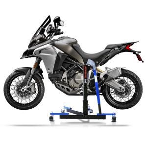 Chariot de Déplacement compatible avec Ducati Multistrada 1260 Enduro 19-21 bleu - Idéal pour Garage, 300 kg