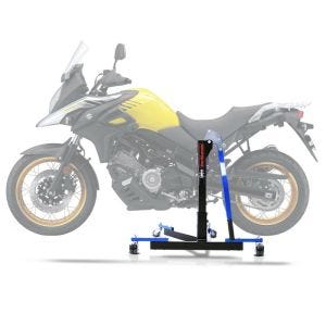 Lève moto centrale compatible avec Suzuki V-Strom 650 / XT 04-25 bleu ConStands Power-Evo