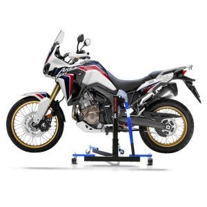 Chariot de Déplacement compatible avec Honda Africa Twin CRF 1000 L 16-19 bleu - Idéal pour Garage, 300 kg