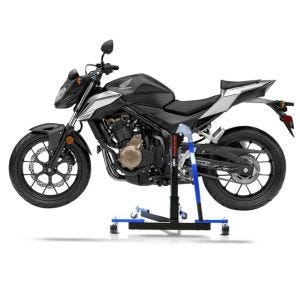 Chariot de Déplacement compatible avec Honda CB 500 F 16-18 bleu - Idéal pour Garage, 300 kg