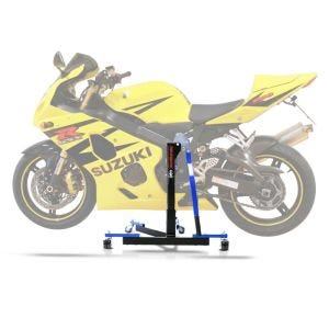 Lève moto centrale compatible avec Suzuki GSX-R 600 / 750 04-05 bleu ConStands Power-Evo