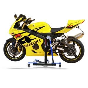 Chariot de Déplacement compatible avec Suzuki GSX-R 600 / 750 04-05 bleu - Idéal pour Garage, 300 kg