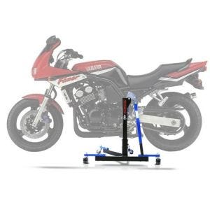 Lève moto centrale compatible avec Yamaha FZS 600 Fazer 98-03 bleu ConStands Power-Evo