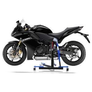 Chariot de Déplacement compatible avec Honda CBR 600 F 99-07 bleu - Idéal pour Garage, 300 kg