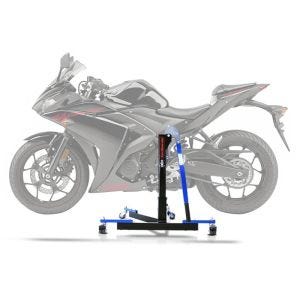 Lève moto centrale compatible avec Yamaha YZF-R3 15-18 bleu ConStands Power-Evo