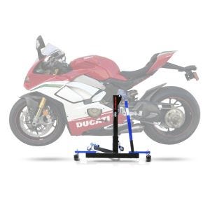 Lève moto centrale compatible avec Ducati Panigale V4 Speciale 19-21 bleu ConStands Power-Evo