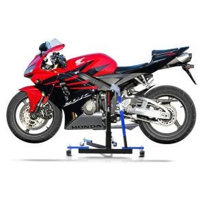 Chariot de Déplacement compatible avec Honda CBR 600 RR 03-06 bleu - Idéal pour Garage, 300 kg