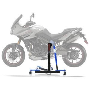 Lève moto centrale compatible avec Triumph Tiger 1050 07-13 bleu ConStands Power-Evo