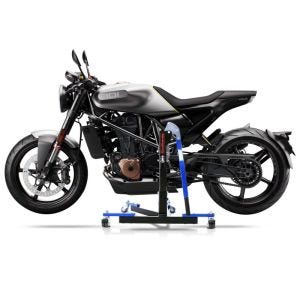 Chariot de Déplacement compatible avec Husqvarna Svartpilen 701 19-20 bleu - Idéal pour Garage, 300 kg
