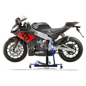 Chariot de Déplacement compatible avec Aprilia RS4 125 / RS 125 11-25 bleu - Idéal pour Garage, 300 kg