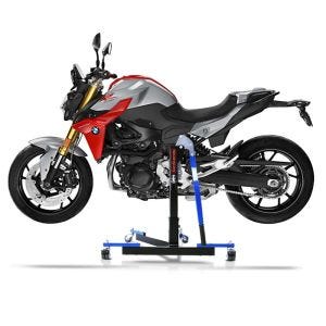 Chariot de Déplacement compatible avec BMW F 900 R 20-25 bleu - Idéal pour Garage, 300 kg