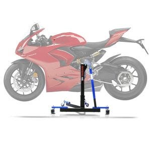Lève moto centrale compatible avec Ducati Panigale V2 20-24 bleu Power-Evo ConStands
