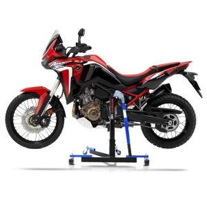 Chariot de Déplacement compatible avec Honda Africa Twin 1100 20-23 bleu - Idéal pour Garage, 300 kg