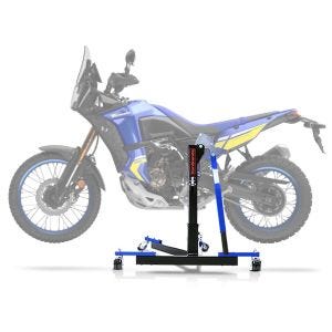 Lève moto centrale compatible avec Yamaha Tenere 700 World Raid 22-24 bleu ConStands Power-Evo